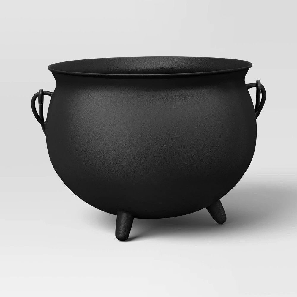Threshold Large Halloween Cauldron Black Decorative Candy Bowl Party Decor